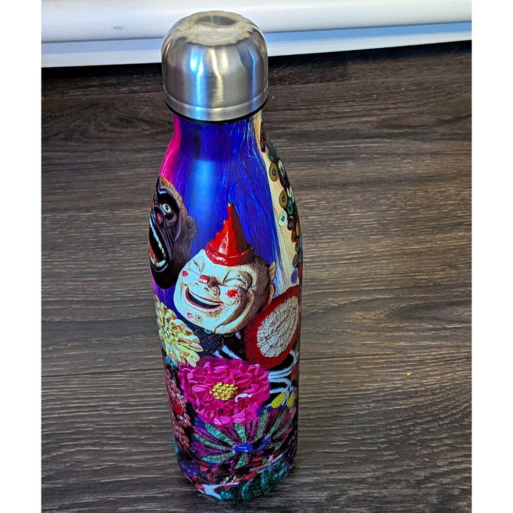 Mikasa "Wild at Heart" Zebra Print 500ml Stainless Steel Water Bottle